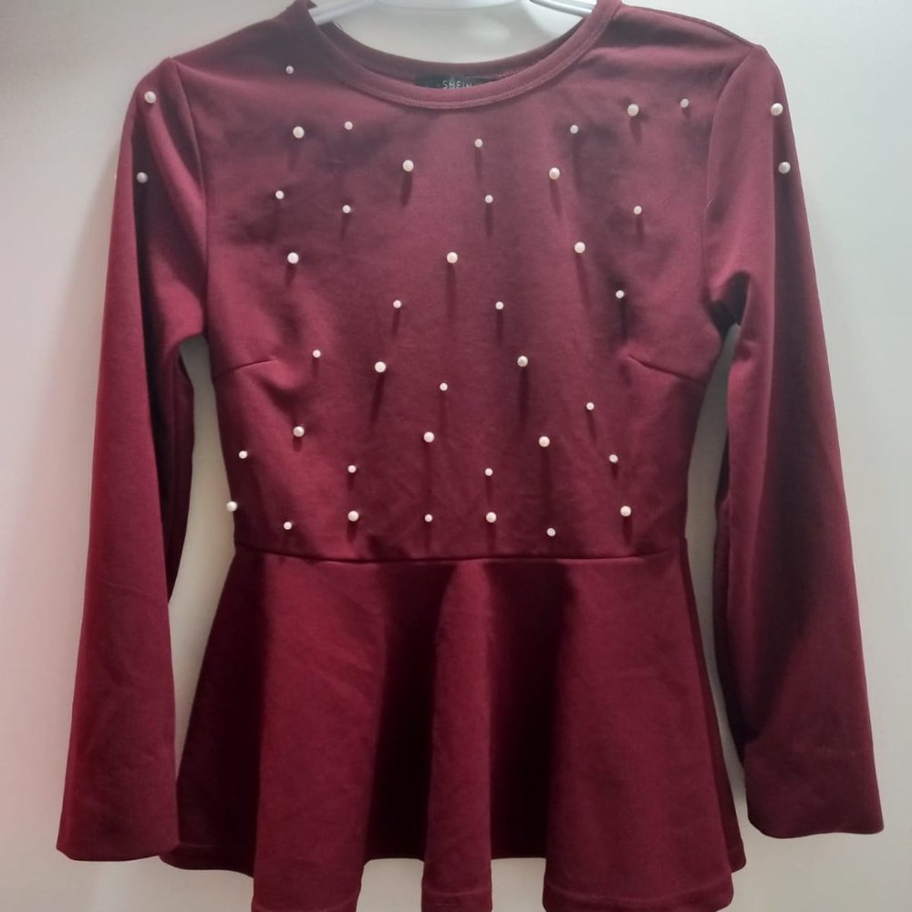 Burgundy Blouse